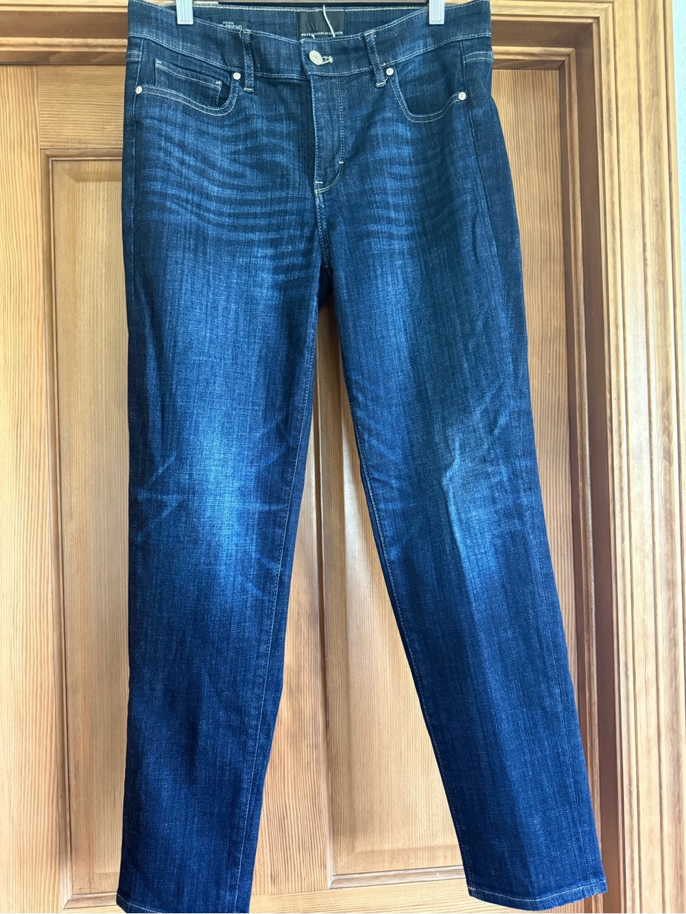 White House Black Market Dark Blue Straight Leg Jeans
